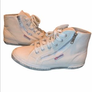 Distressed never worn superga sneakers